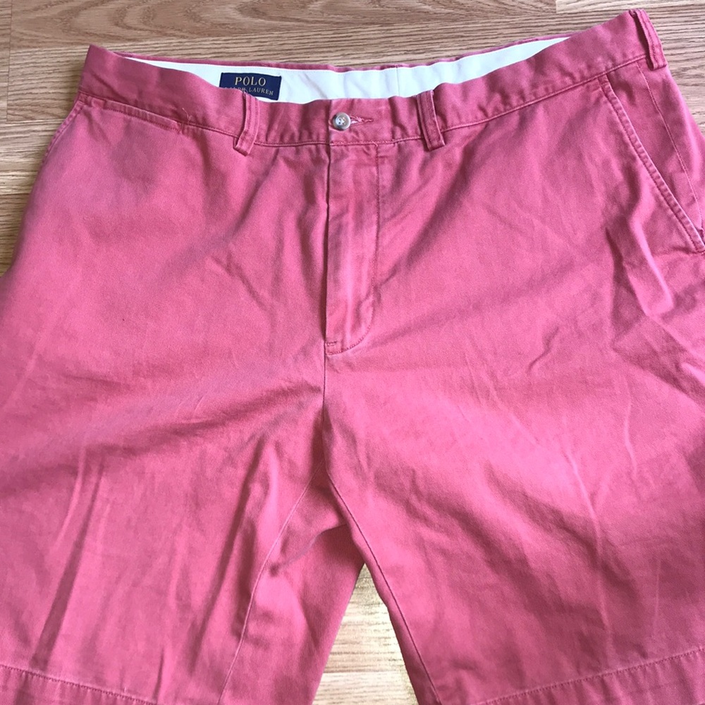 Pink Ralph Lauren polo shorts